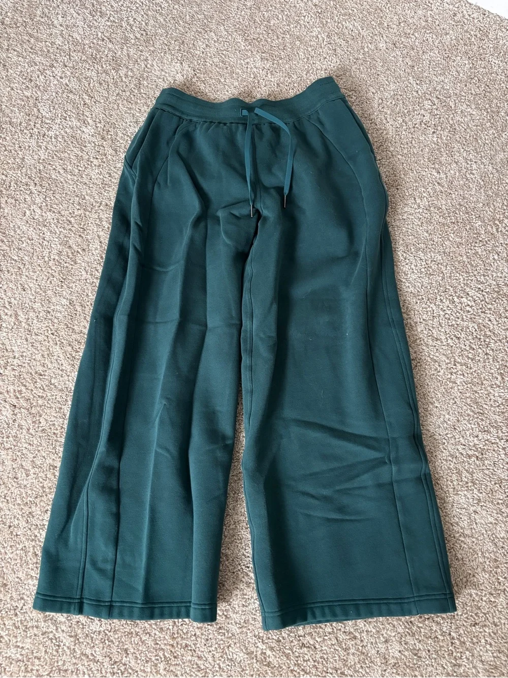 NWOT Lululemon Scuba Mid-Rise Wide-Leg Pant in Storm Teal Sz Large